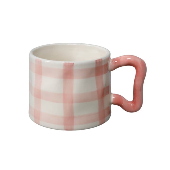 18 OZ Artisan Checkered Ceramic Mug