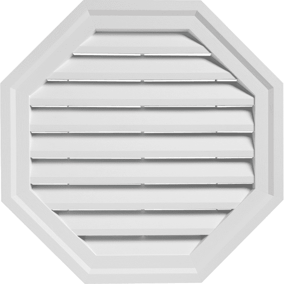 18" Octagon Gable Vent - Single Pack  Residential Use, Standard Application