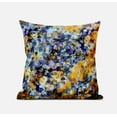 thumbnail image 1 of 18" Orange Indigo Springtime Suede Throw Pillow, 1 of 4