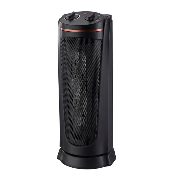 18" Oscillating Tower Heater with Thermostat