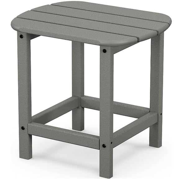 18" Outdoor Side Table, Slate Grey