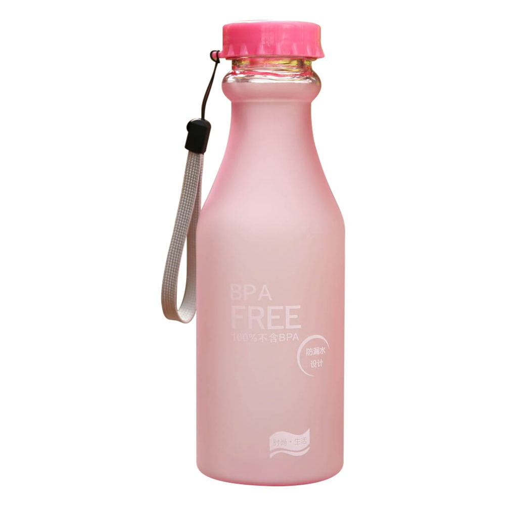 18 Oz Clear Water Bottles Airtight Screw Top Lids, Plastic Portable ...