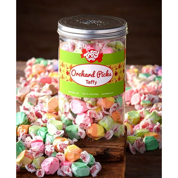 18-Oz. Gourmet Taffy Gift Canisters (Orchard Picks)