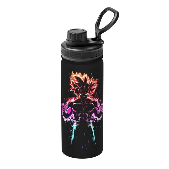 18 Oz Sports Insulated Water Bottle Dragon Ball Stainless Steel Goku Kettle Leak Proof for Sports Gym Travel