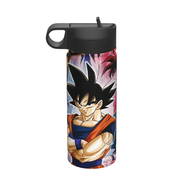 18 Oz Sports Water Goku Bottle Vacuum Insulated, Dragon Ball Stainless Steel Leak Proof for Gym Travel