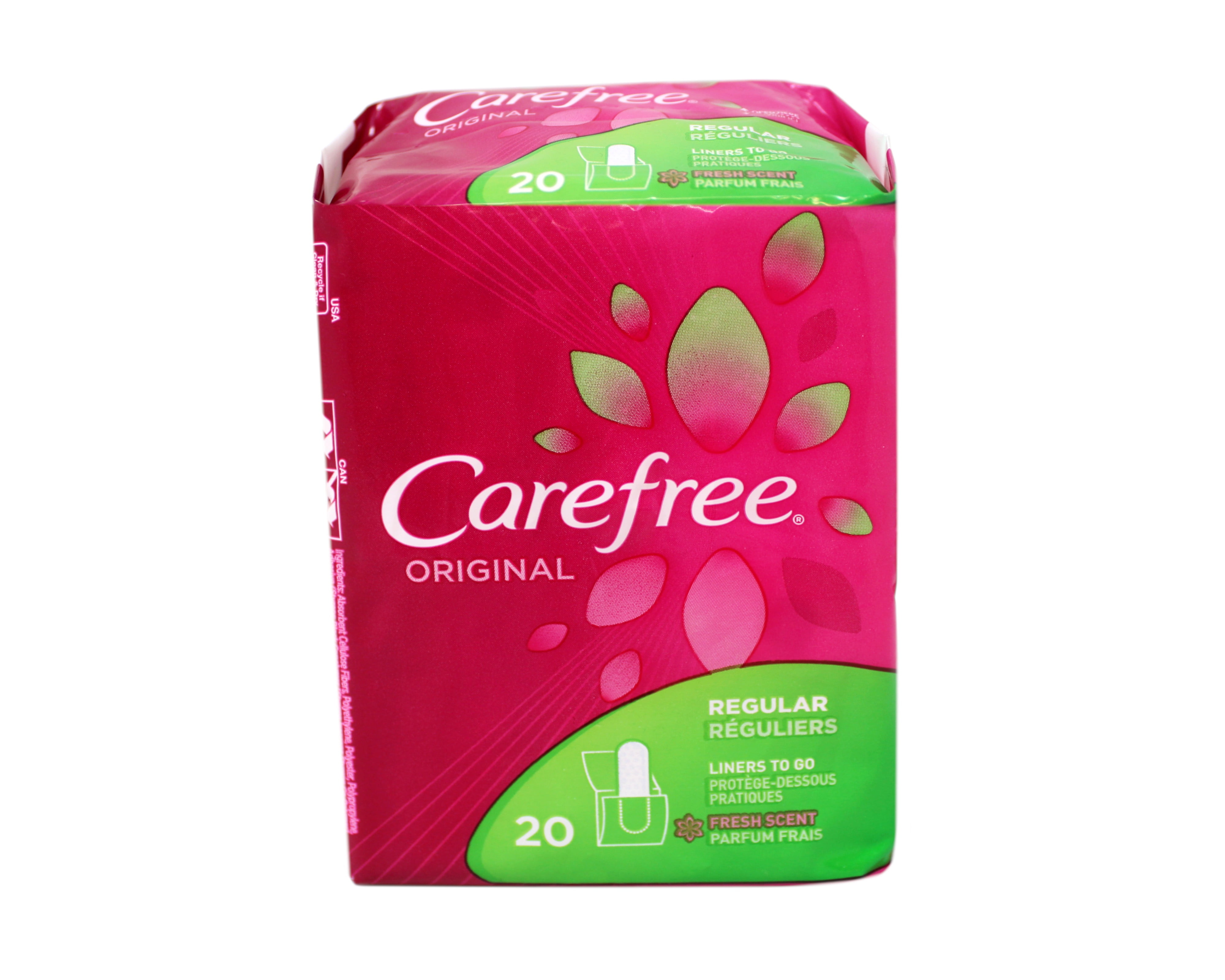 Carefree Original Regular Pantiliners To Go, Fresh Scent, 20 Count - 18 Pack