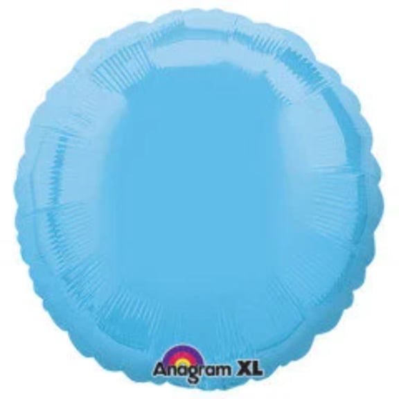18" PALE BLUE CIRCLE Balloon Party Supplies Decorations Foil Mylar Balloon