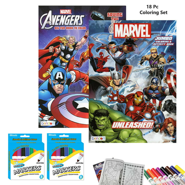 https://i5.walmartimages.com/seo/18-PC-Marvel-Avengers-Coloring-Books-Set-Kids-Drawing-Activity-Washable-Markers_d249fd8f-5fa7-48c1-a2b6-03973414adb2.92d26e9217fce6d72bb88aa13c737b50.jpeg?odnHeight=768&odnWidth=768&odnBg=FFFFFF