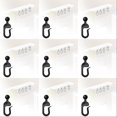thumbnail image 1 of 18 PC Gazebo Hooks for Curtains and Mosquito Netting, Smooth Gliding Rustproof Curtain Track Hooks, Multipurpose Outdoor Accessories for Gazebo Canopy Screens Sheer Drapes and Privacy Netting, 1 of 4