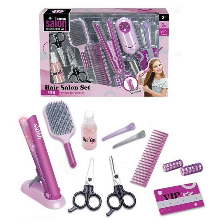 Barbie Hair Styling Head Wooden Toys XEOVHV Girls Beauty Salon Set