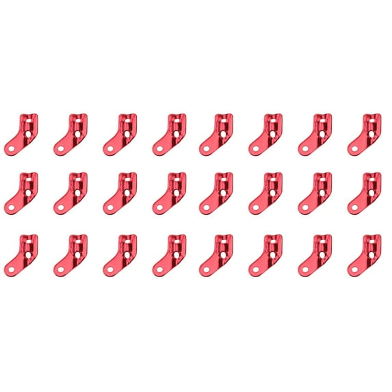 OFFIGAM Aluminum Alloy Tent Rope Fasteners for Camping Use Assorted Color 18Pcs