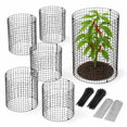 18 Pack 12 Inch Metal Plant Protection Cages With Stakes And Fastening ...