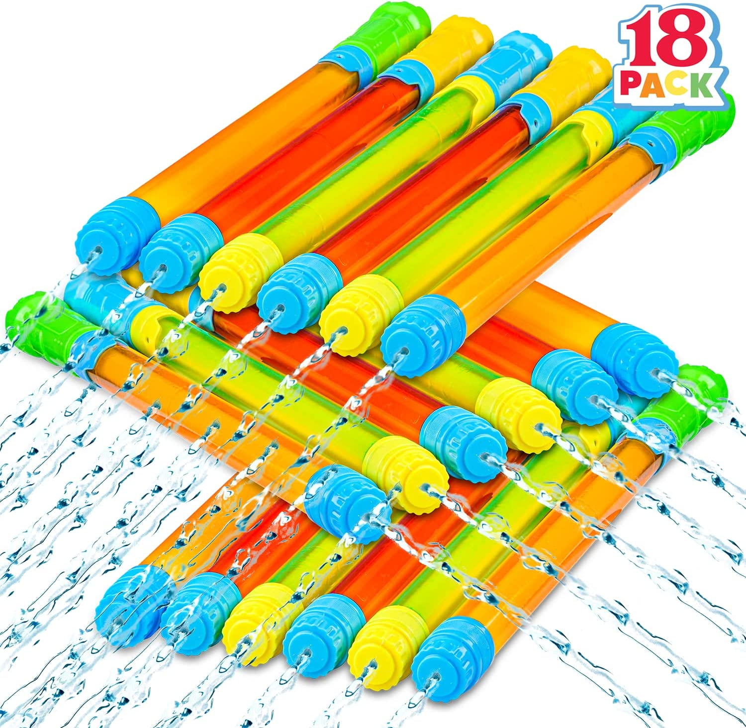 18 Pack 16.5'' Water Gun,Super Soaker Blaster Squirt Guns, Bulk Summer Outdoor Swimming Pool, Backyard, Beach Water Game Fighting Play Pool Toys