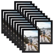 18 Pack 5x7 Picture Frame, Multi Black 5 by 7 photo Frames Set for Wall Mounting and Tabletop, Gift for Father 's Day