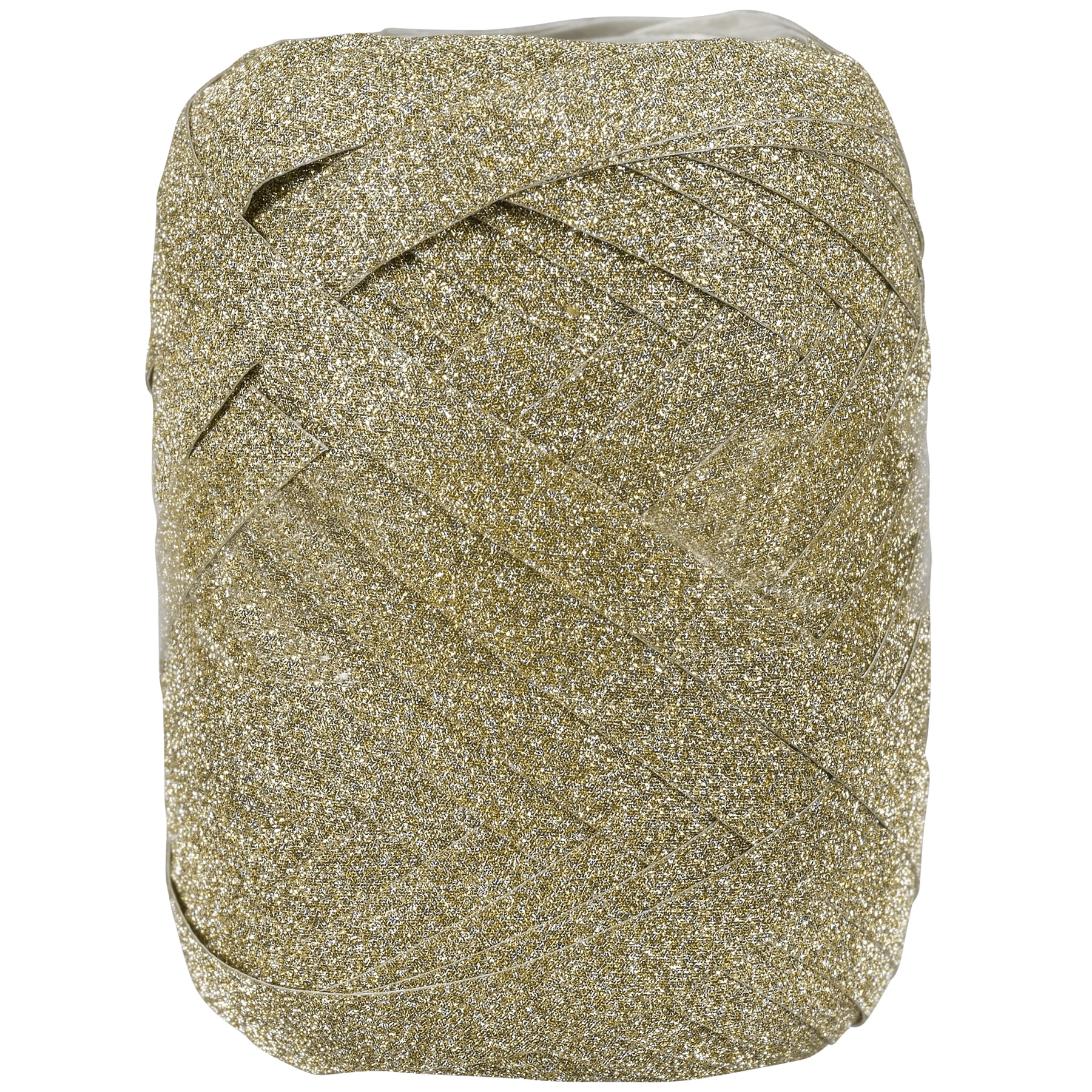 18 Pack: 66ft. Gold Glitter Ribbon Keg by Celebrate It