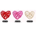 thumbnail image 1 of 18-Pack 6CM Rattan Heart-shaped Rattan Valentine Day Heart Rattan Wicker Balls Shape Hanging Ornaments Vase Bowl Fillers for Wedding Party Home Decor Table Tree Decorations, 1 of 4