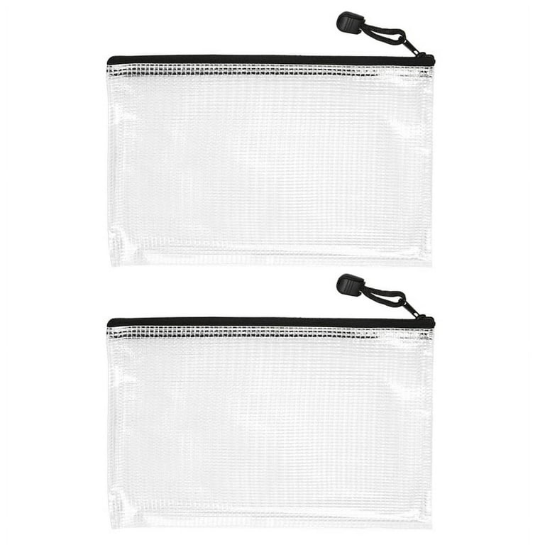 18 Pack A5 Mesh Zipper Pouch,Zipper File Bags, Storage Bags for School and Travel, As Shown
