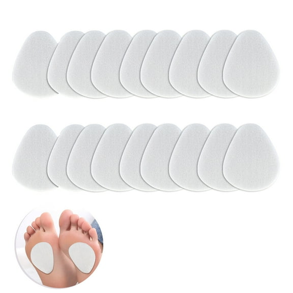 18-Pack Ball of Foot Cushions - Metatarsal Pads for Pain Relief Forefoot, Thick Felt Foot Pads - skin tone
