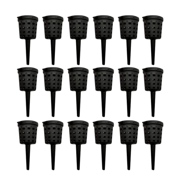 18 Pack Bonsai Fertilizer Baskets, Plastic Root Feeding Holders with Lids, Slow-Release Fertilizer Containers for Orchids, Succulents & Potted Plants