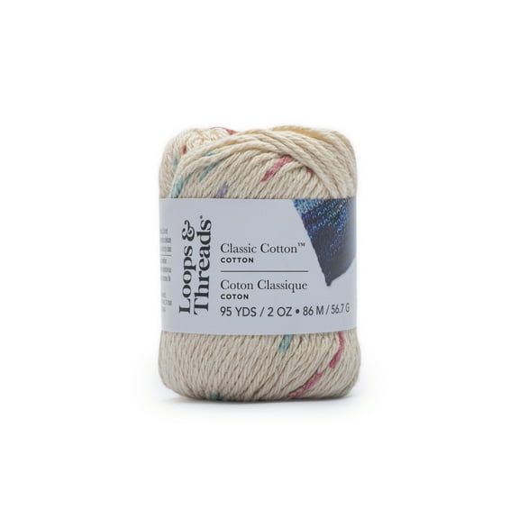 Loops & Threads Classic Cotton Patterned Yarn, 18 Pack