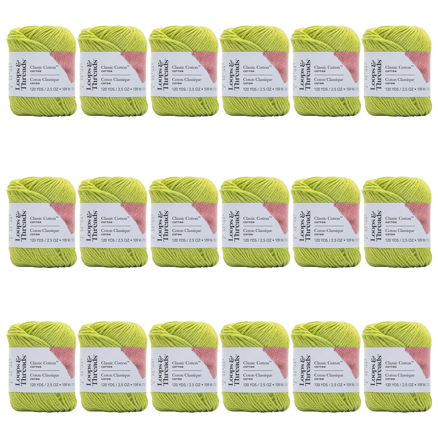 Threaded Loop For All Thread Loops & Threads Classic Cotton Yarn, 18 Pack - Walmart.com