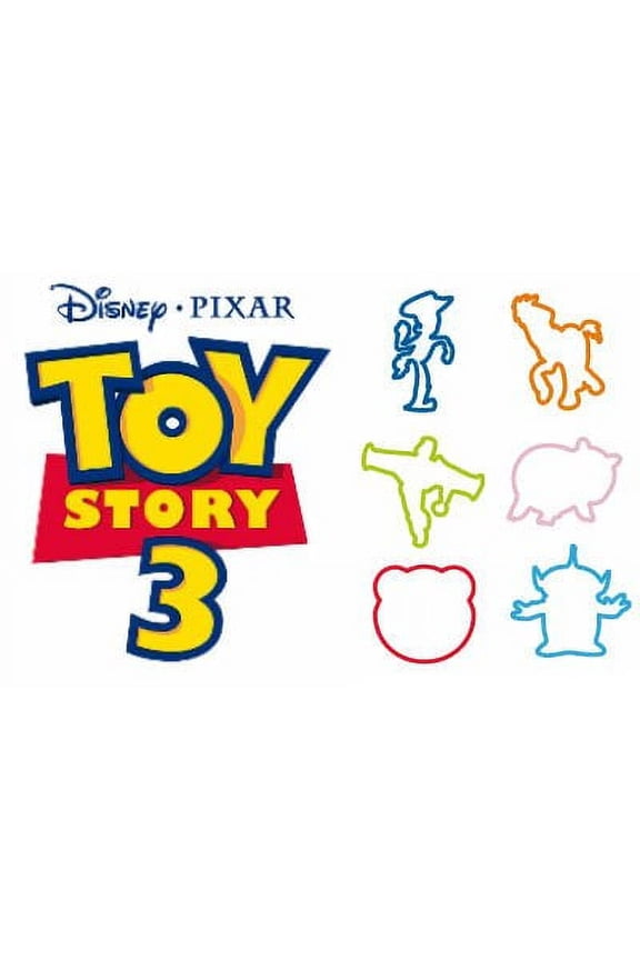 18 Pack Disney Toy Story 3 Silly Shaped Silicone Bandz