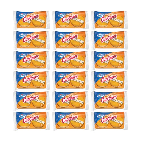 (18 Pack) HOSTESS Orange Flavored Cupcakes, 2 Count Bags