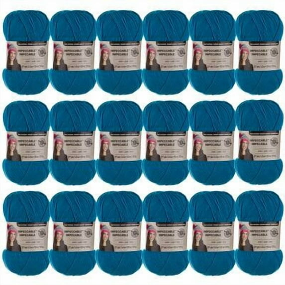 Loops & Threads Impeccable Solid Yarn, 18 Pack