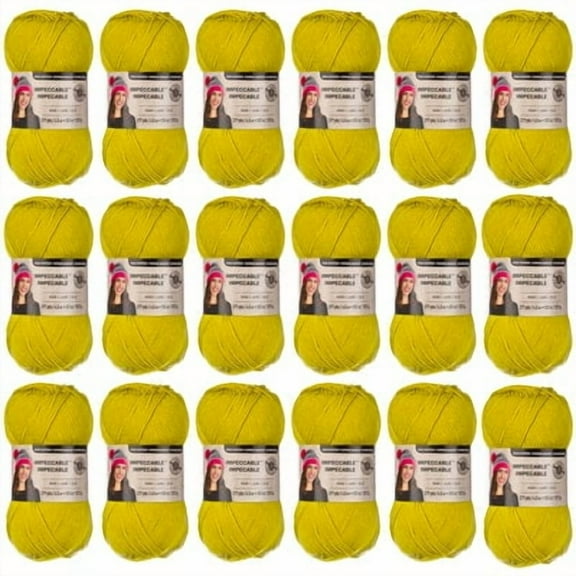 Loops & Threads Impeccable Solid Yarn, 18 Pack