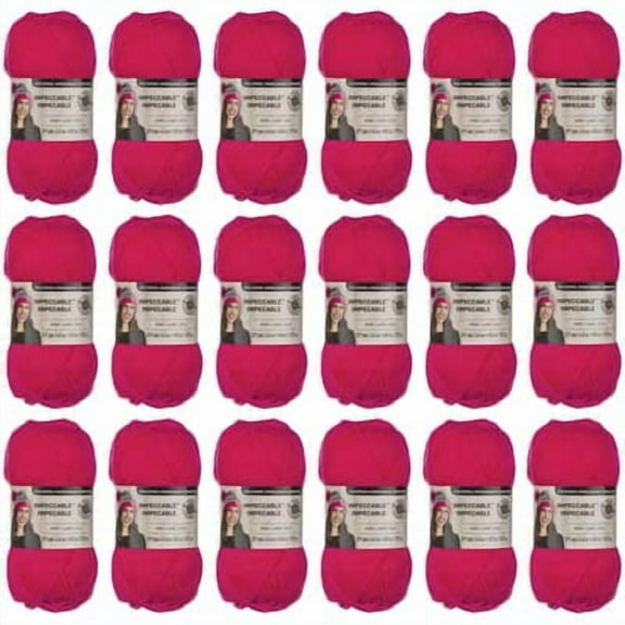 Loops & Threads Impeccable Solid Yarn, 18 Pack