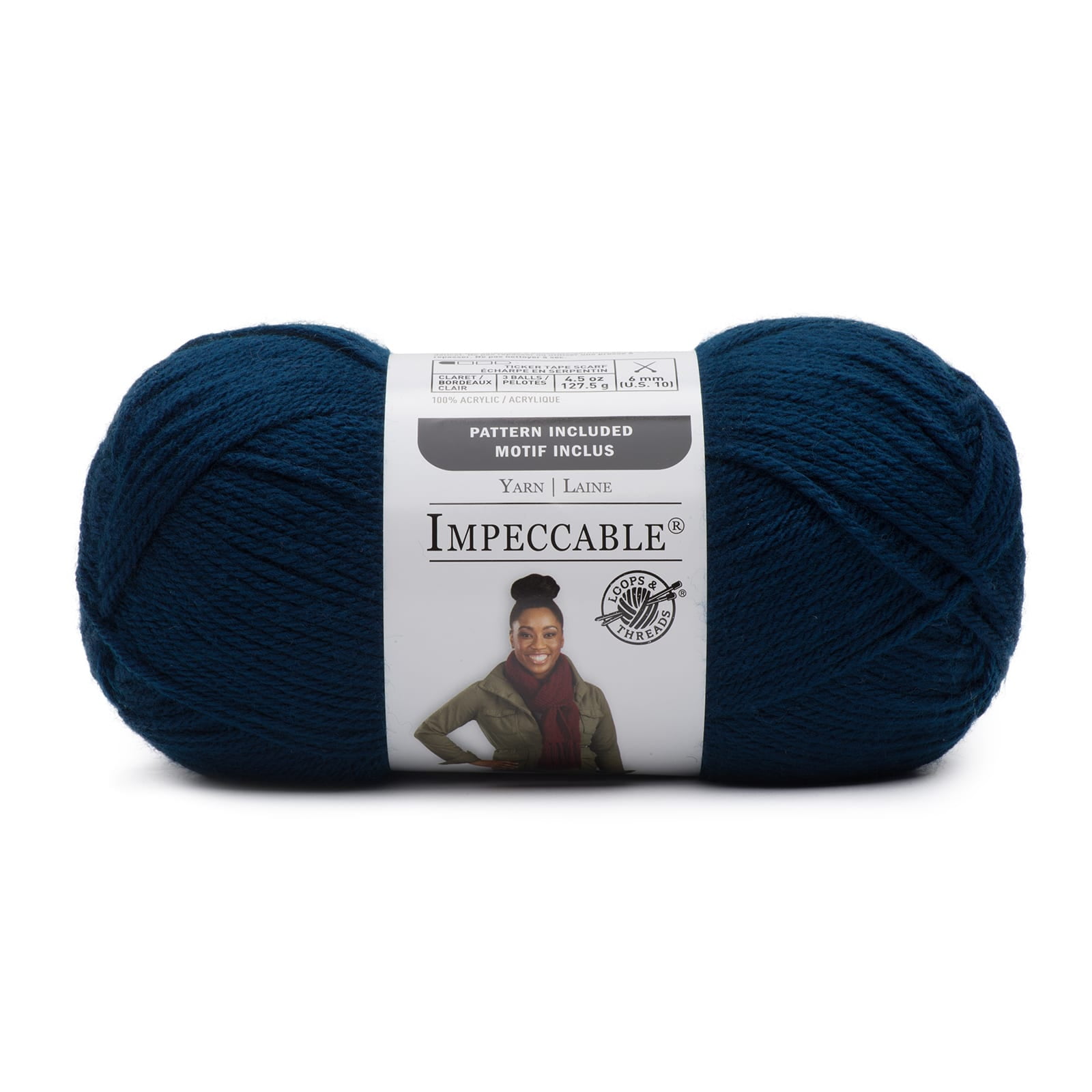Loops & Threads Impeccable Yarn 4.5 oz. One Ball - Soft Rose Pink