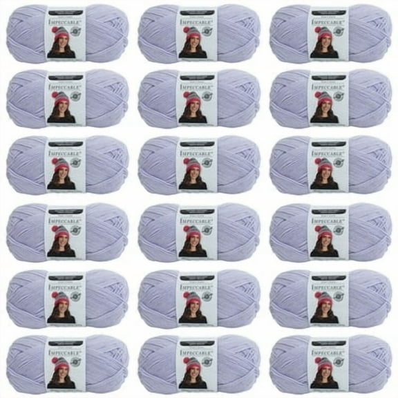 Loops & Threads Impeccable Solid Yarn, 18 Pack