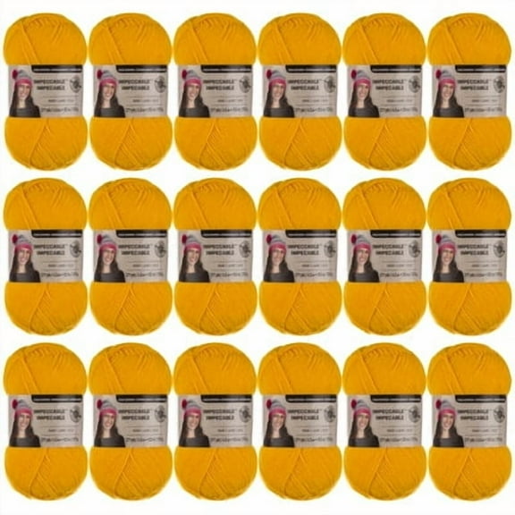 Loops & Threads Impeccable Solid Yarn, 18 Pack