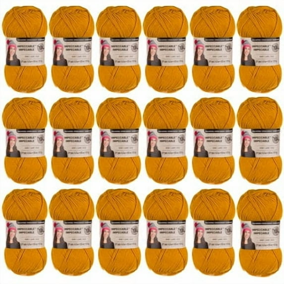 Loops & Threads Impeccable Solid Yarn, 18 Pack