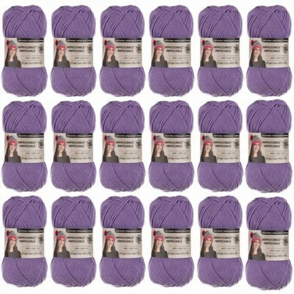Loops & Threads Impeccable Solid Yarn, 18 Pack