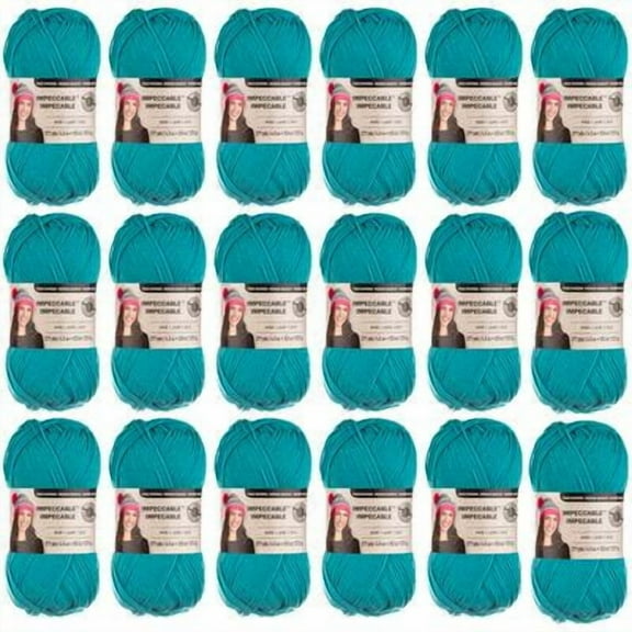 Loops & Threads Impeccable Solid Yarn, 18 Pack