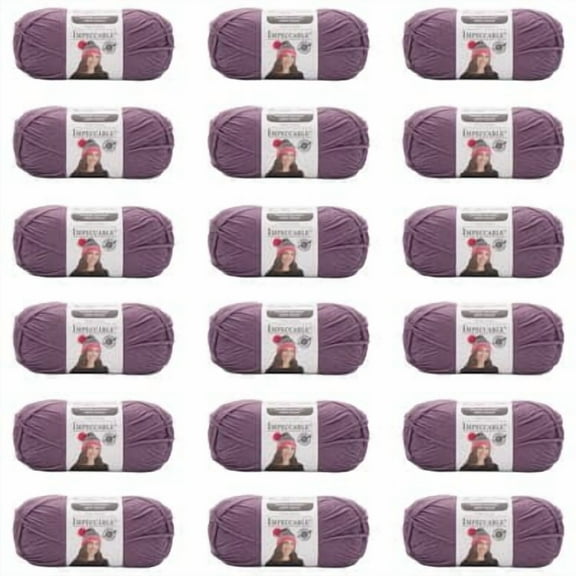 Loops & Threads Impeccable Solid Yarn, 18 Pack
