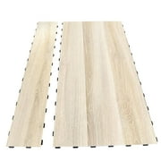 18-Pack Interlocking Luxury Vinyl Flooring Tile for Kitchen Bathroom, 36 x 6 Inch Wood Floor Plank for Wear-Resistant, Waterproof, Anti-Slip, Reusable, Bali Teak