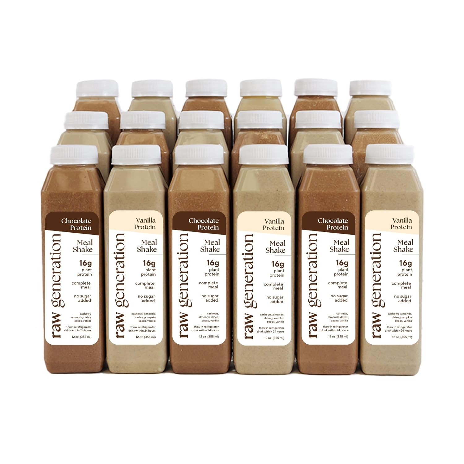 18Pack Meal Replacement Shakes Organic Plant Based Protein Drinks/No Added Sugar/HighProtein