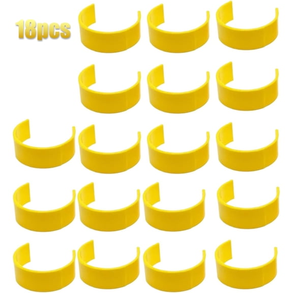 18 Pack Medicine Bottle Label Clips for Easy Medication Identification with Marker