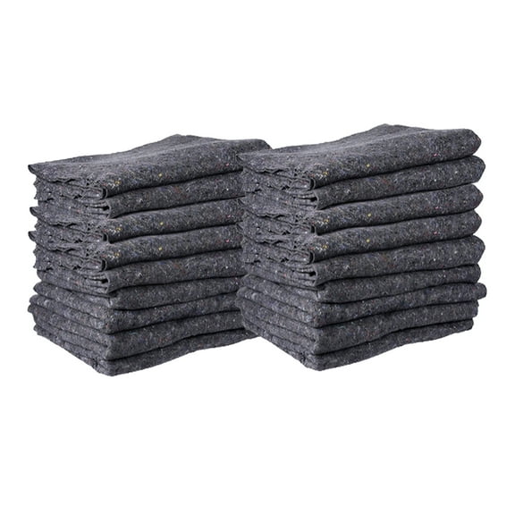 18 Pack 72" x 80" Textile Moving Blankets - Heavy Duty Furniture Moving Pads for Packing & Transport, Protective Skin Moving Blankets for Storage & Home