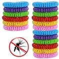 thumbnail image 1 of 18 Pack Natural Mosquito Insect Repellent Bracelets Outdoor Indoor Bug Pest Control Wristbands for Babies Toddler Kids (Yellow Blue Pink Red Green Purple), 1 of 5