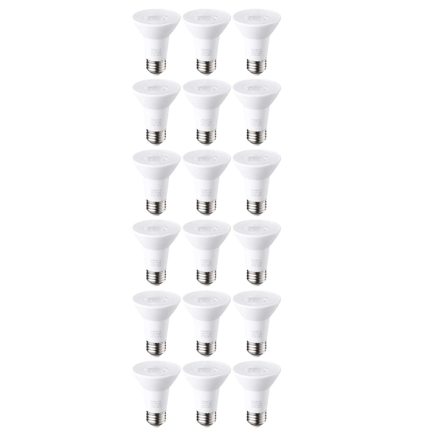 18 Pack PAR20 Dimmable LED Bulb, CRI 90+, 6.5W (50W Equivalent), 500 Lumens, 3000K Warm White, E26 Medium Base