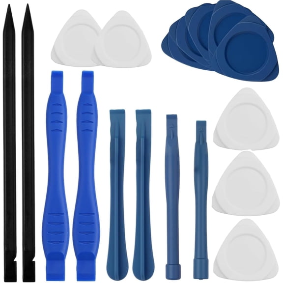 18-Pack Professional Spudger Pry Tools | Plastic Spudgers, 2 Metal Triangular Pry Bar, 8 Heart Shaped Thick Sheet | Plastic Pry Tool for Laptop, Cell Phone, Tablet, Computer, Electronics Repair Kit