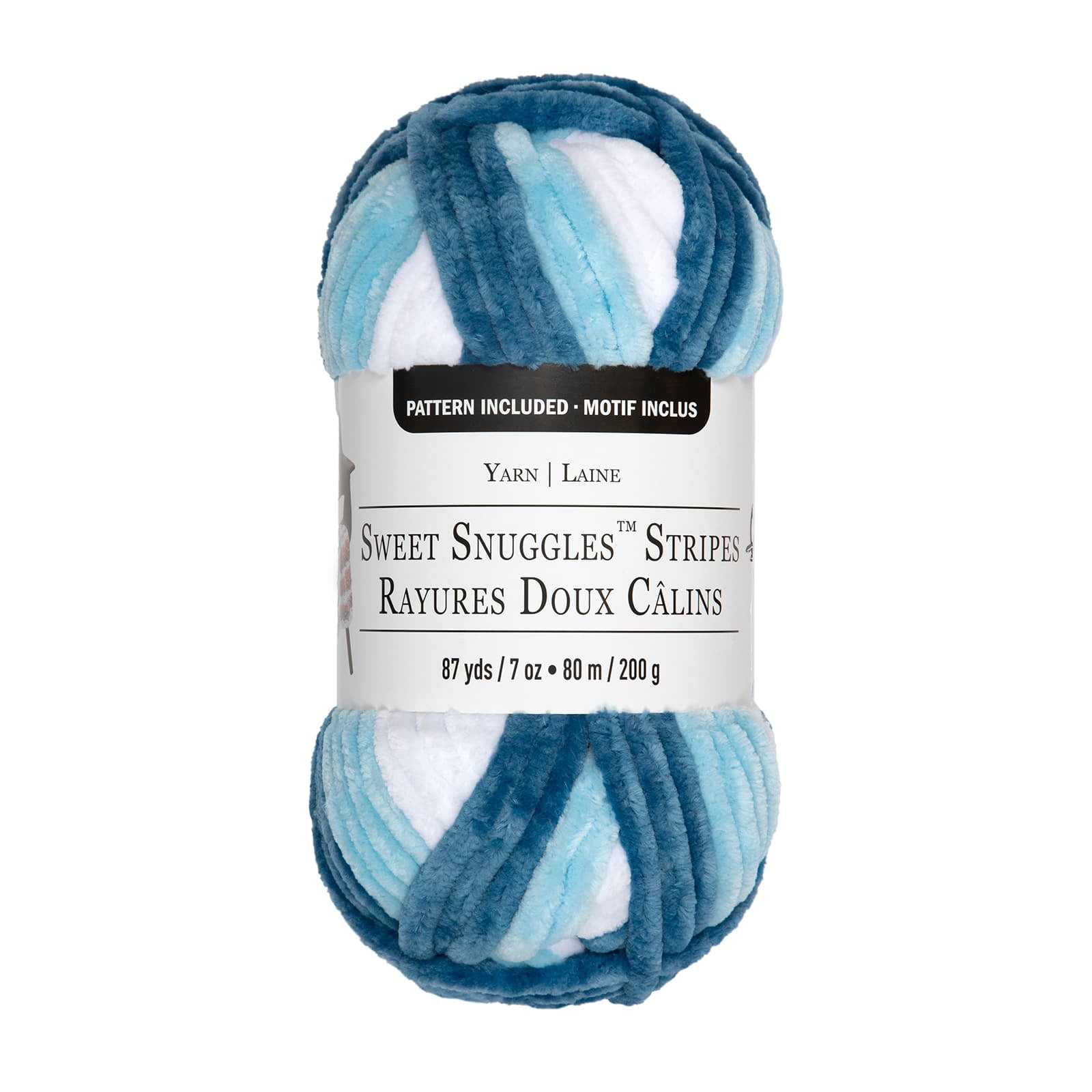 18 Pack: Sweet Snuggles™ Stripes Yarn by Loops & Threads