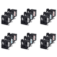 thumbnail image 1 of 18 Pack for Label Tape Clear 45010 45011 45012, Black Blue Red on Clear for 160 220P Label Maker, 1 of 3
