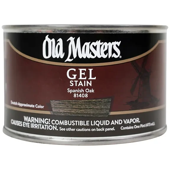18-Pack of 1 pt Old Masters 81408 Spanish Oak Gel Stain Oil-Based Stain