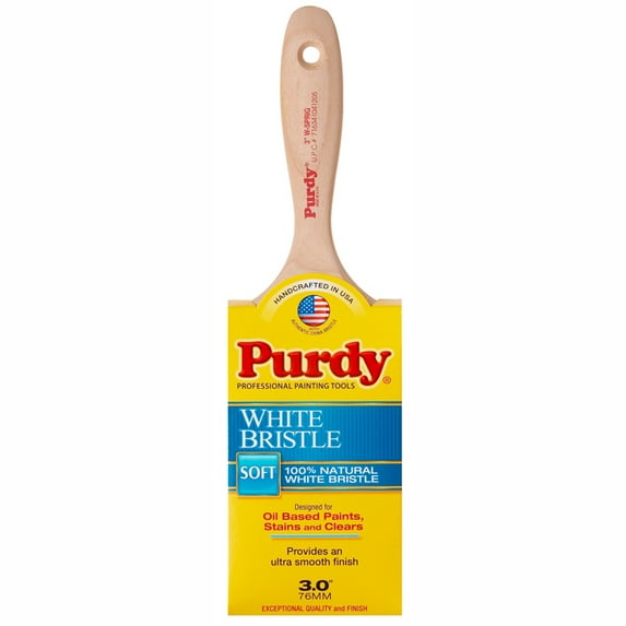 18-Pack of 3” Purdy 145380430 Sprig Sash Paint Brush, White China Bristle