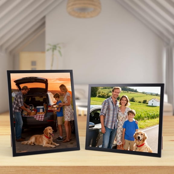 18 Packs 10x12 Black Plastic Multi Picture Frames Set with Plastic Cover