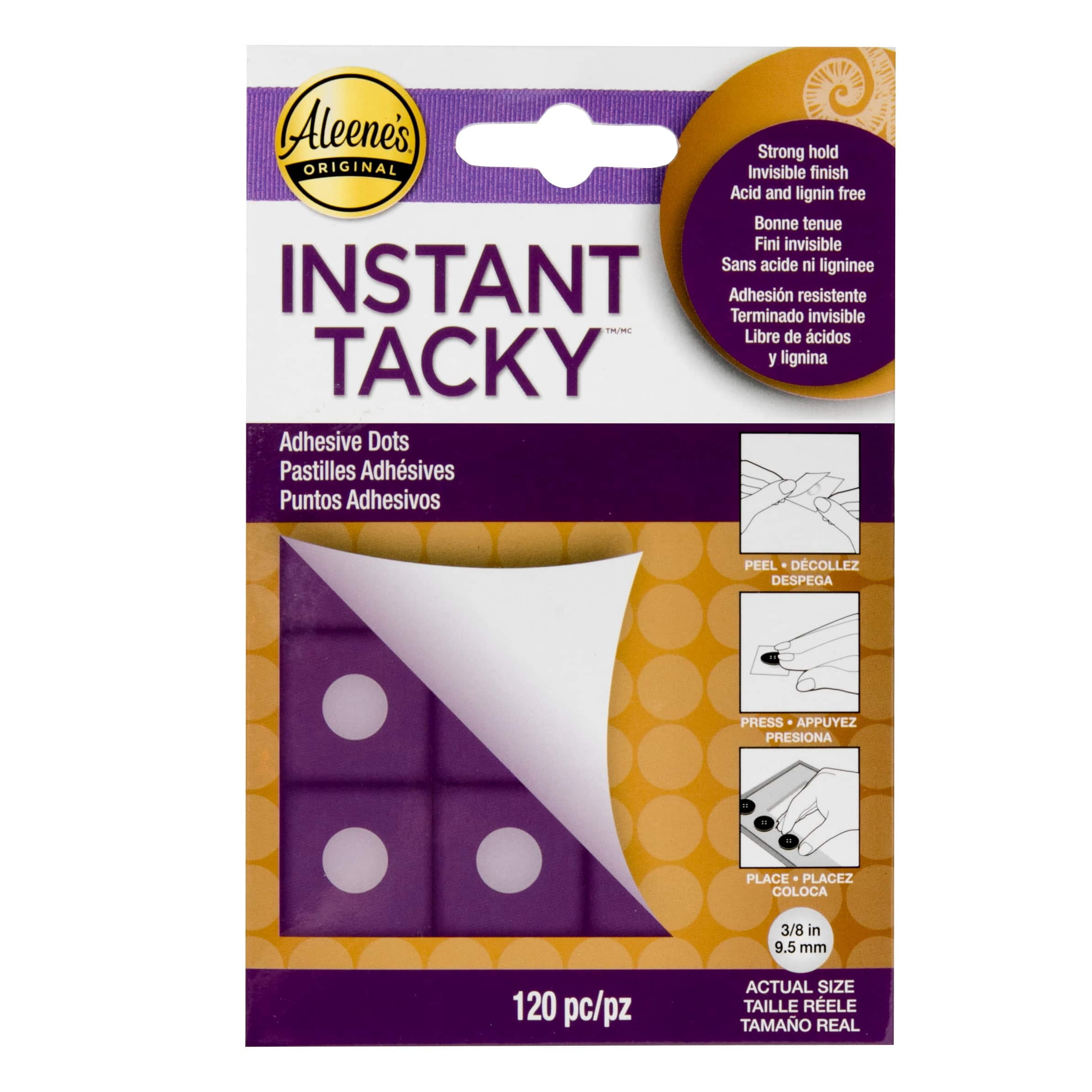 Aleene's Instant Tacky 3/8" Adhesive Dots, 18 Packs: 120 ct. (2,160 total)